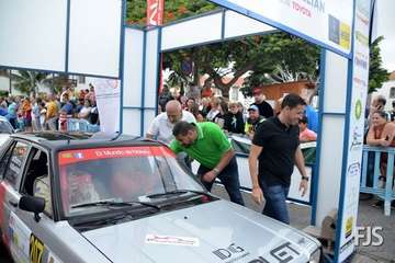 San Juan, escenario de la protocolaria ceremonia de salida del Rallye de Telde (Foto Francisco Javier Santana)